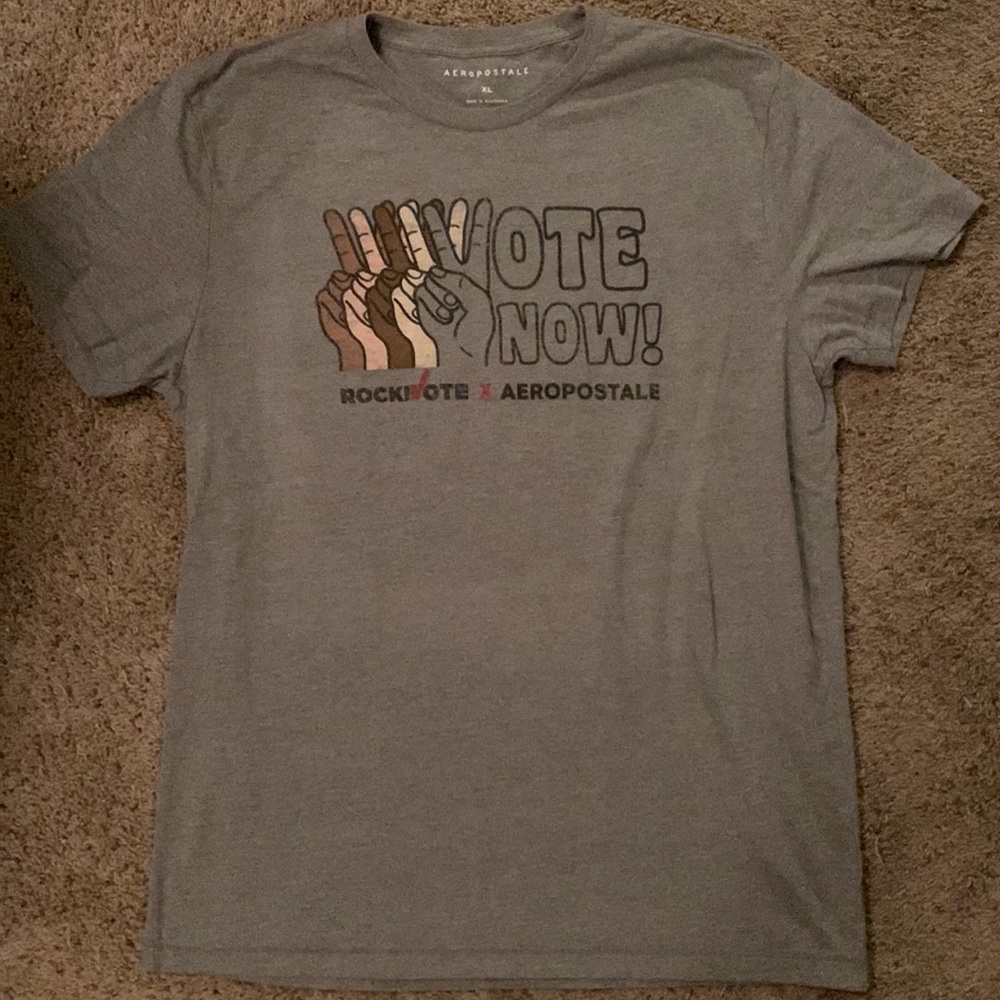 Men’s RockVote ‘Vote Now’ Aeropostale T-Shirt